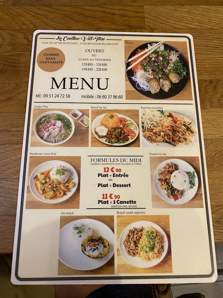 La Cantine Viet-Thai 92 - Menu Image 2